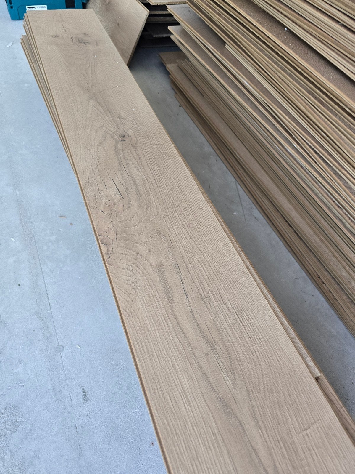 Eiken laminaat - Zo goed als nieuw, Doe-het-zelf en Verbouw, Ophalen, Vloerdelen of -planken, Zo goed als nieuw, 10 m² of meer