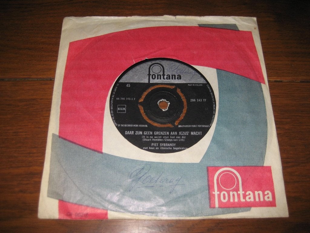 Piet sybrandy er zijn geen grenzen nl single, Gebruikt, 7 inch, Single, Ophalen of Verzenden