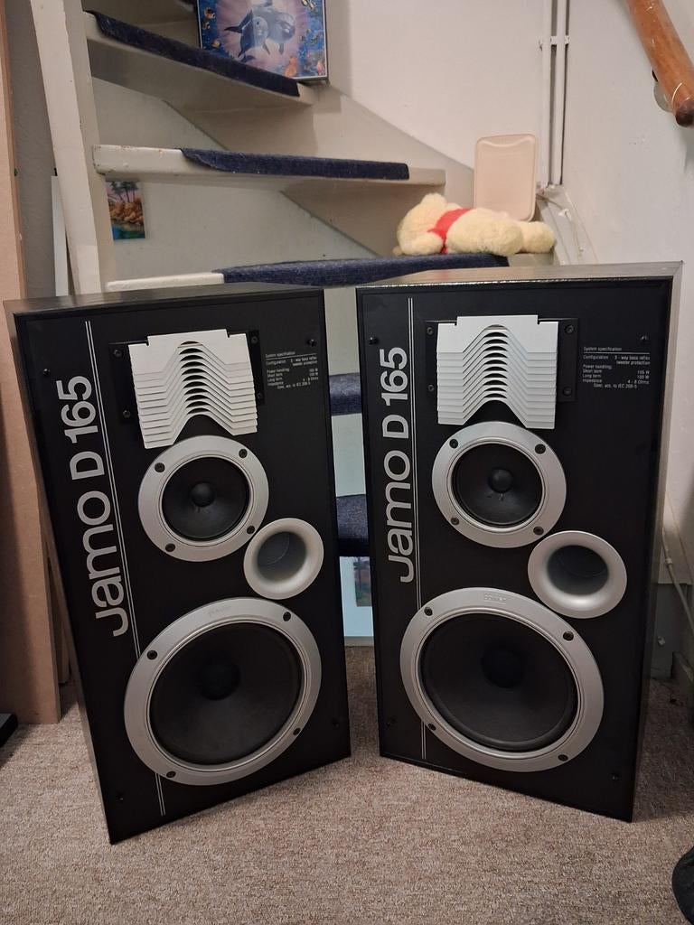 Jamo D 165 Power Luidsprekers, Ophalen of Verzenden, Zo goed als nieuw, 120 watt of meer, Front, Rear of Stereo speakers