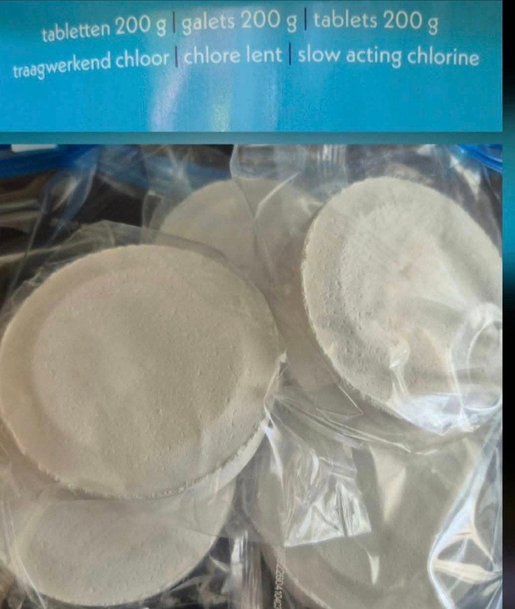 Chloortabletten traagwerkend a 200 gram 1 kilo, Ophalen of Verzenden