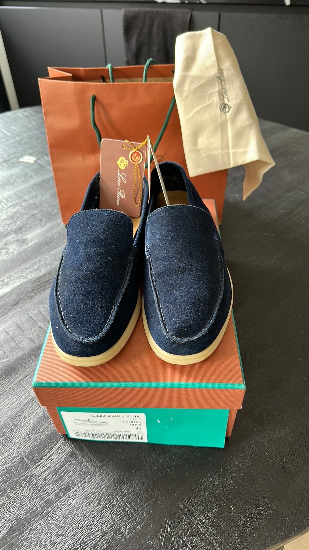 Lora Piano Summerwalk maat 43 donkerblauw, Loafers, Blauw, Ophalen of Verzenden, Zo goed als nieuw