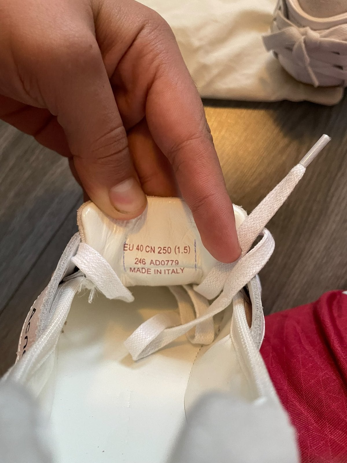 Acne studios schoen, Kleding | Dames, Ophalen of Verzenden, Zo goed als nieuw, Wit, Schoenen