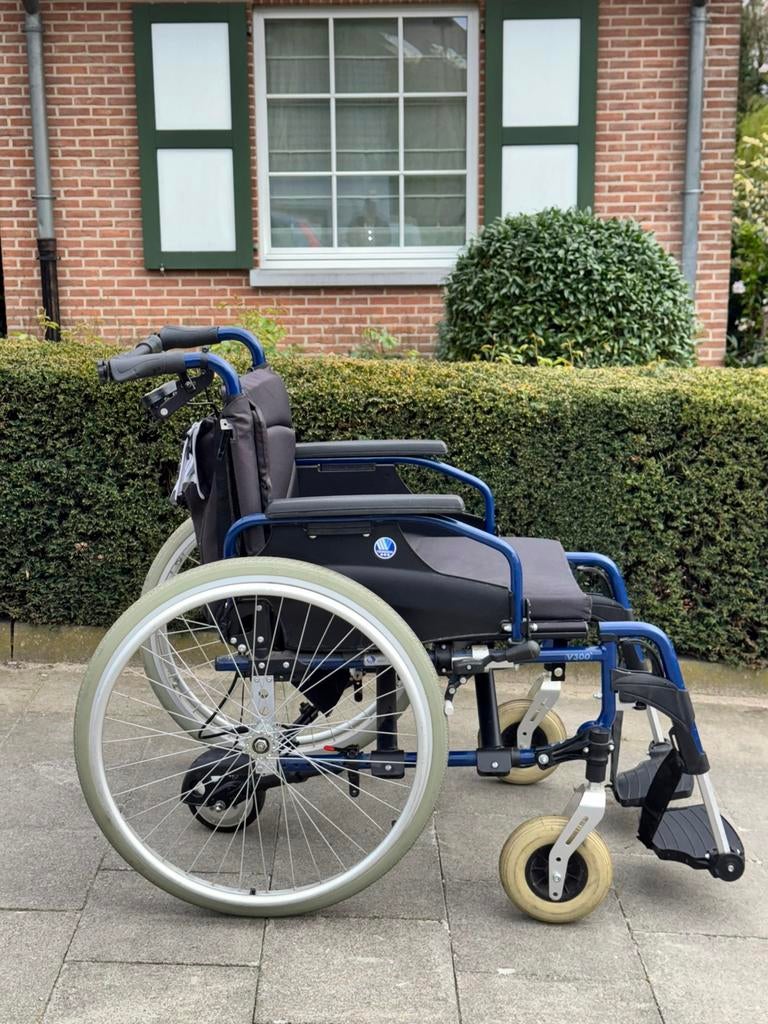 Empulse R20 duwhulp + Vermeiren V300 rolstoel – Nieuwstaat, Ophalen of Verzenden, Inklapbaar, Zo goed als nieuw, Duwrolstoel