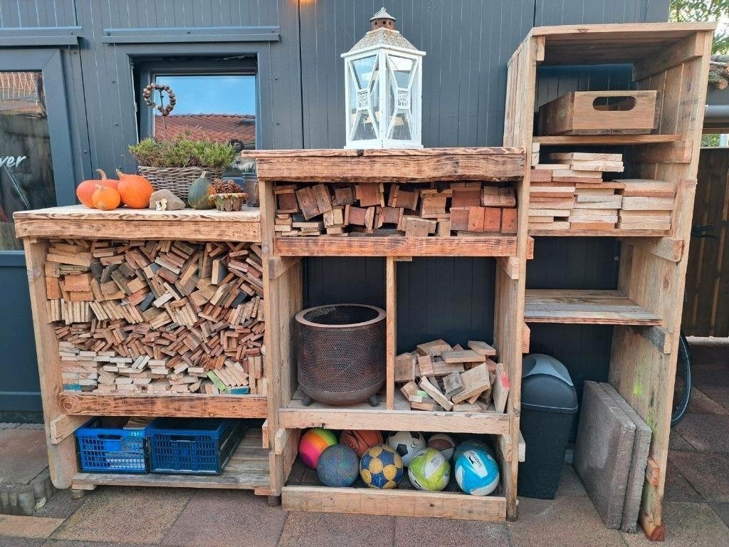 Gratis pallets grenen hout brandhout stookhout, Tuin en Terras, Palen, Balken en Planken, Ophalen, Zo goed als nieuw, 180 tot 250 cm