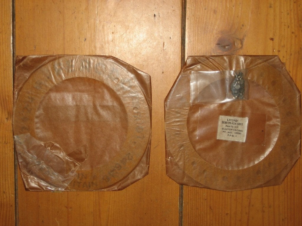 Vintage Ford legervoertuig koppelingsplaat-voeringen (V-8?), Auto-onderdelen, Ophalen of Verzenden, Nieuw, Lincoln