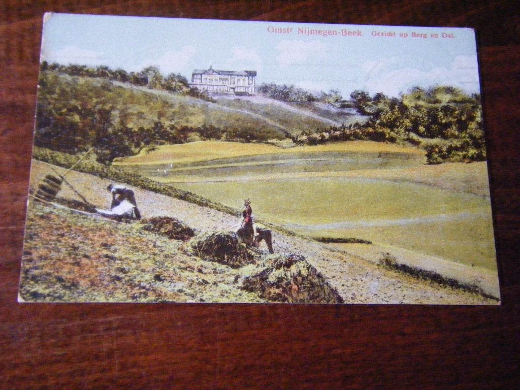 W38 - Beek - Gezicht op Berg en Dal - 1918 - Mooi/Oud, Ophalen of Verzenden, Voor 1920, Gelderland
