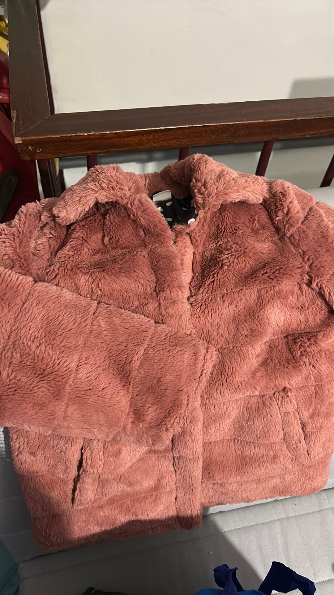 Hema winterjas maat 122-128, Kleding | Dames, Jassen | Winter, Ophalen, Zo goed als nieuw, Roze