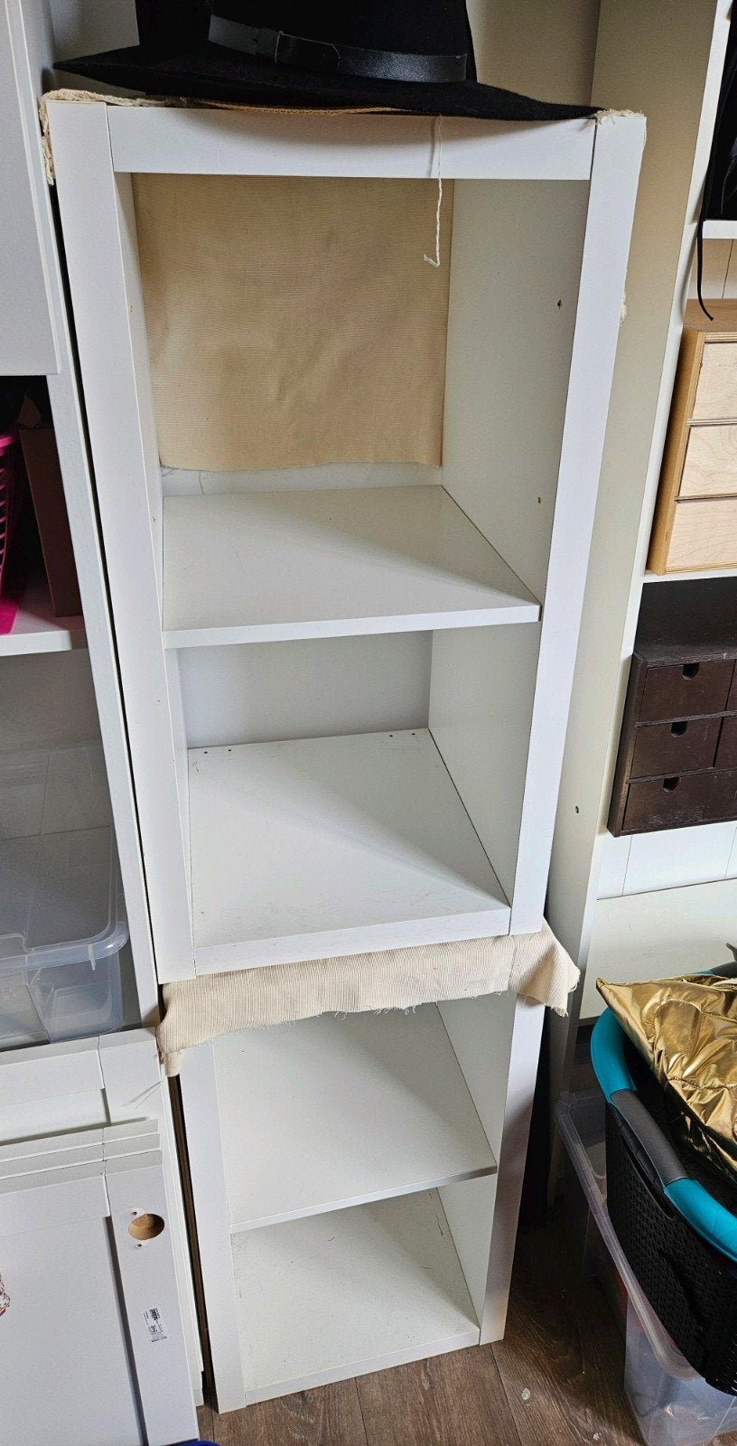 2x IKEA Kallax open kast - Wit, Ophalen of Verzenden, Gebruikt