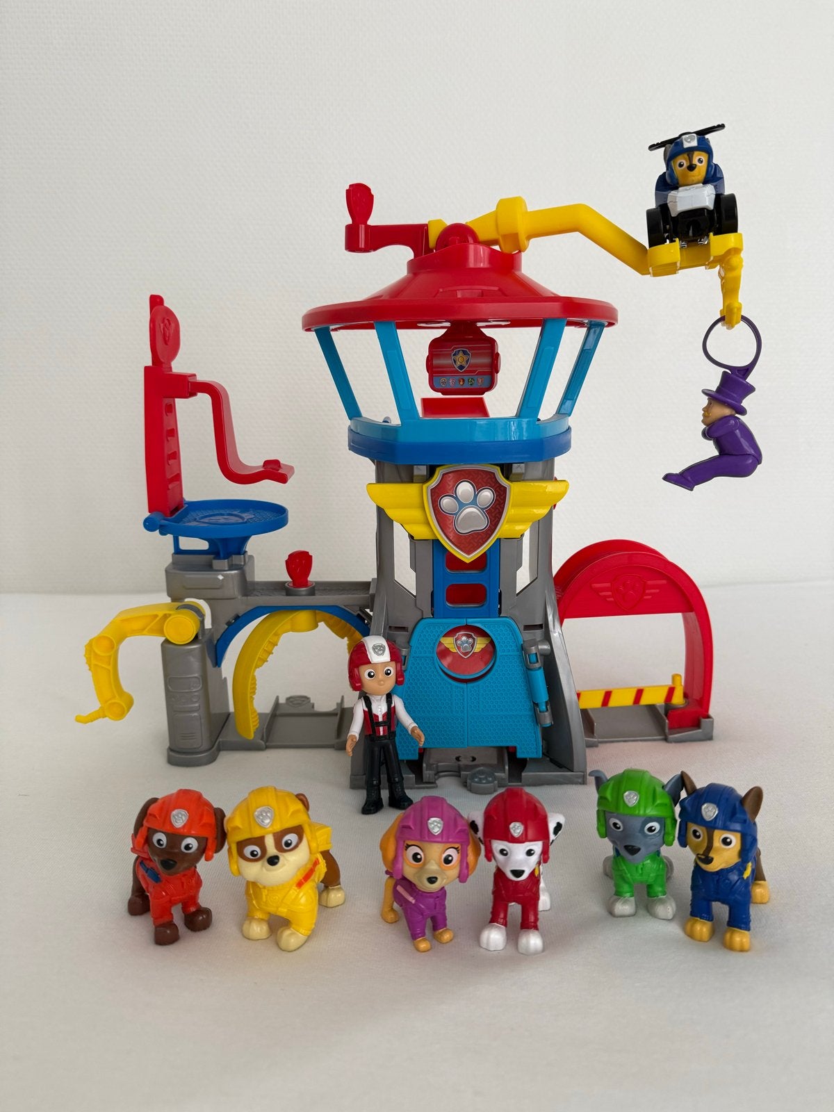 Paw Patrol uitkijktoren en set speelfiguren, Kinderen en Baby's, Speelgoed | Actiefiguren, Ophalen of Verzenden, Zo goed als nieuw