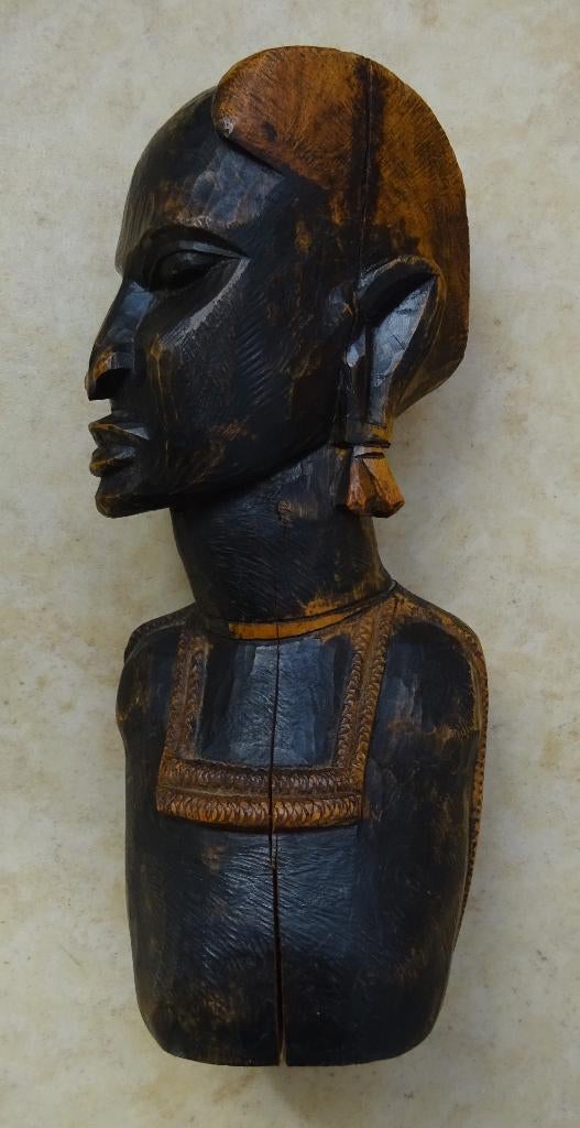 Afrikaans borstbeeld, Antiek en Kunst, Ophalen