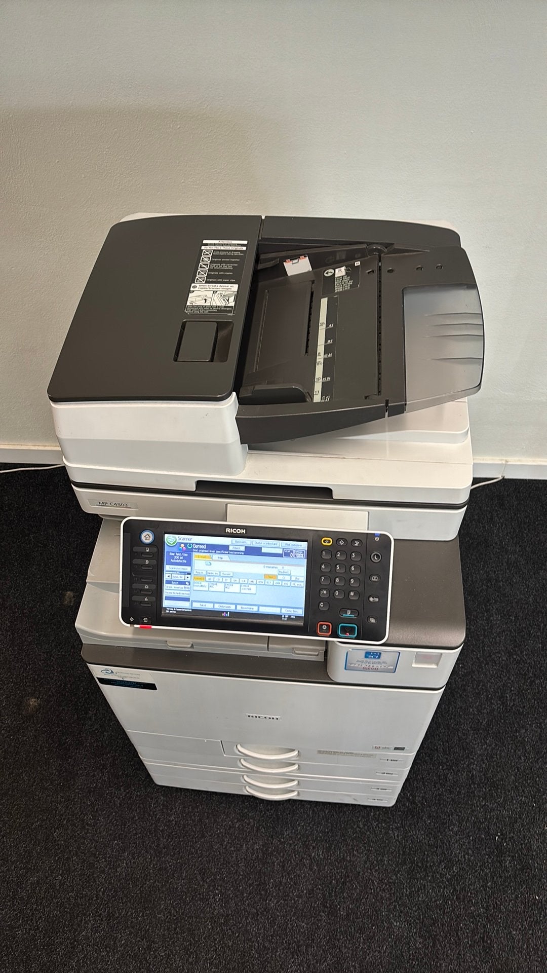 Ricoh MP C4503, Computers en Software, Ophalen, Zo goed als nieuw, Scannen, All-in-one