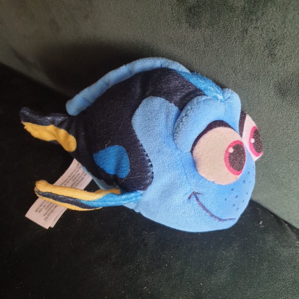 Dory knuffel Finding Nemo Bandai Disney Pixar 16 cm 0508, Overige merken, -, Blauw, Ophalen of Verzenden