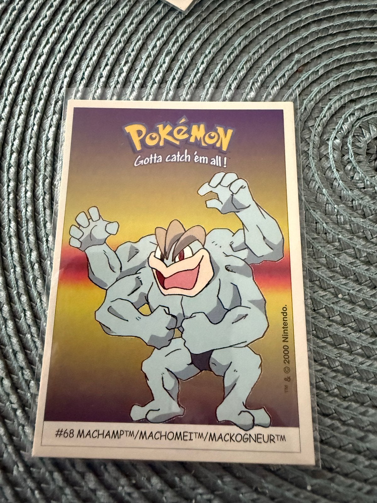 Dunkin Boomer Pokémon Machamp Sticker #68, Hobby en Vrije tijd, Verzamelkaartspellen | Pokémon, Ophalen of Verzenden, Gebruikt
