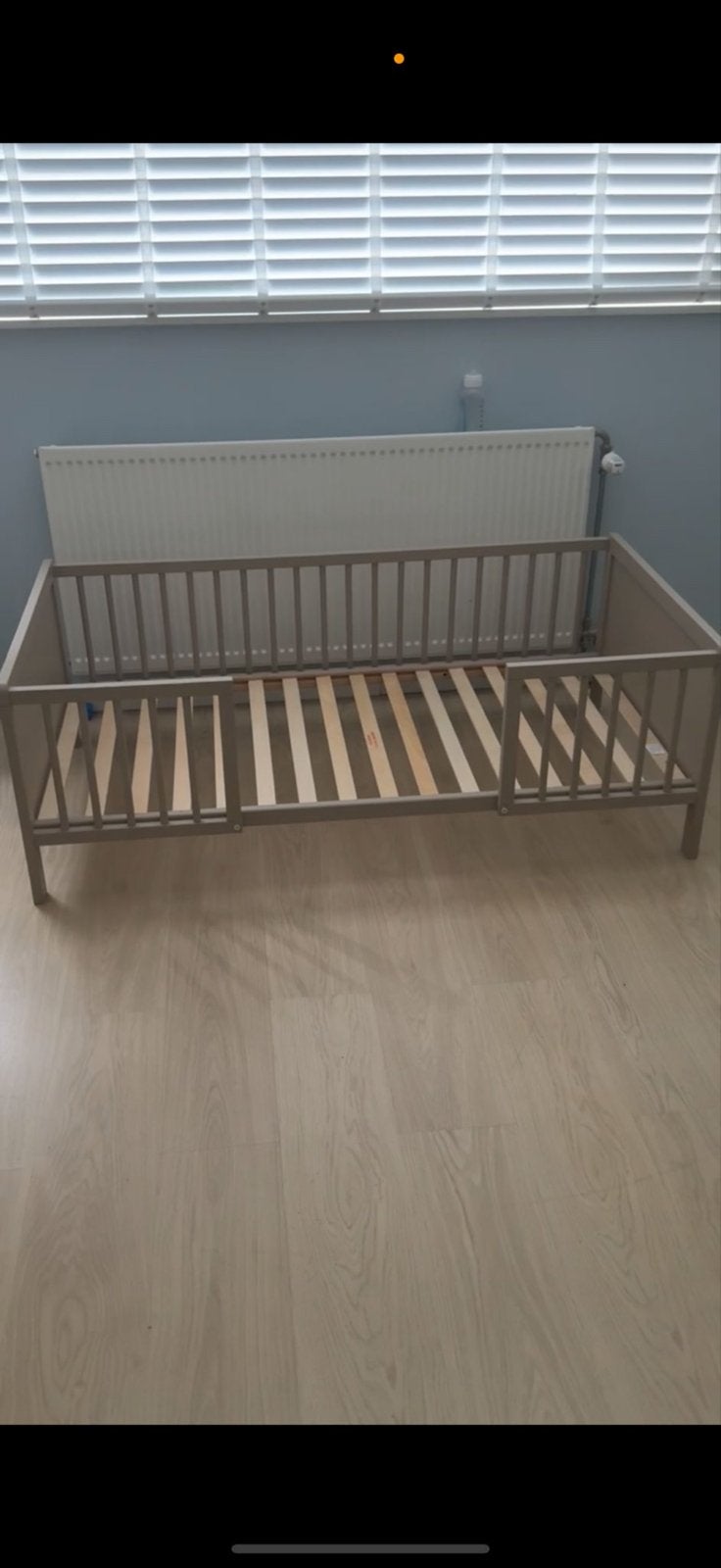Prénatal Juniorbed Elio 70x140cm Taupebruin, Ophalen, 70 tot 85 cm, 140 tot 160 cm, Zo goed als nieuw
