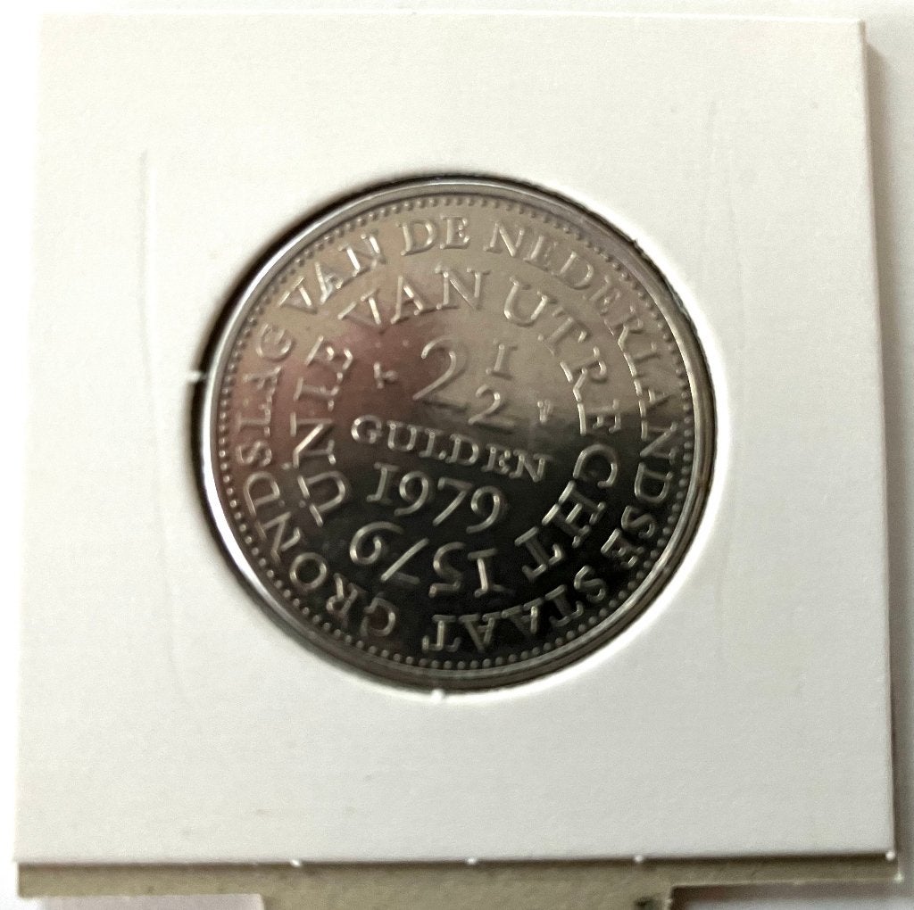Unie van Utrecht, rijksdaalder, Postzegels en Munten, Munten | Nederland, Ophalen of Verzenden, Koningin Juliana, 2½ gulden, Losse munt