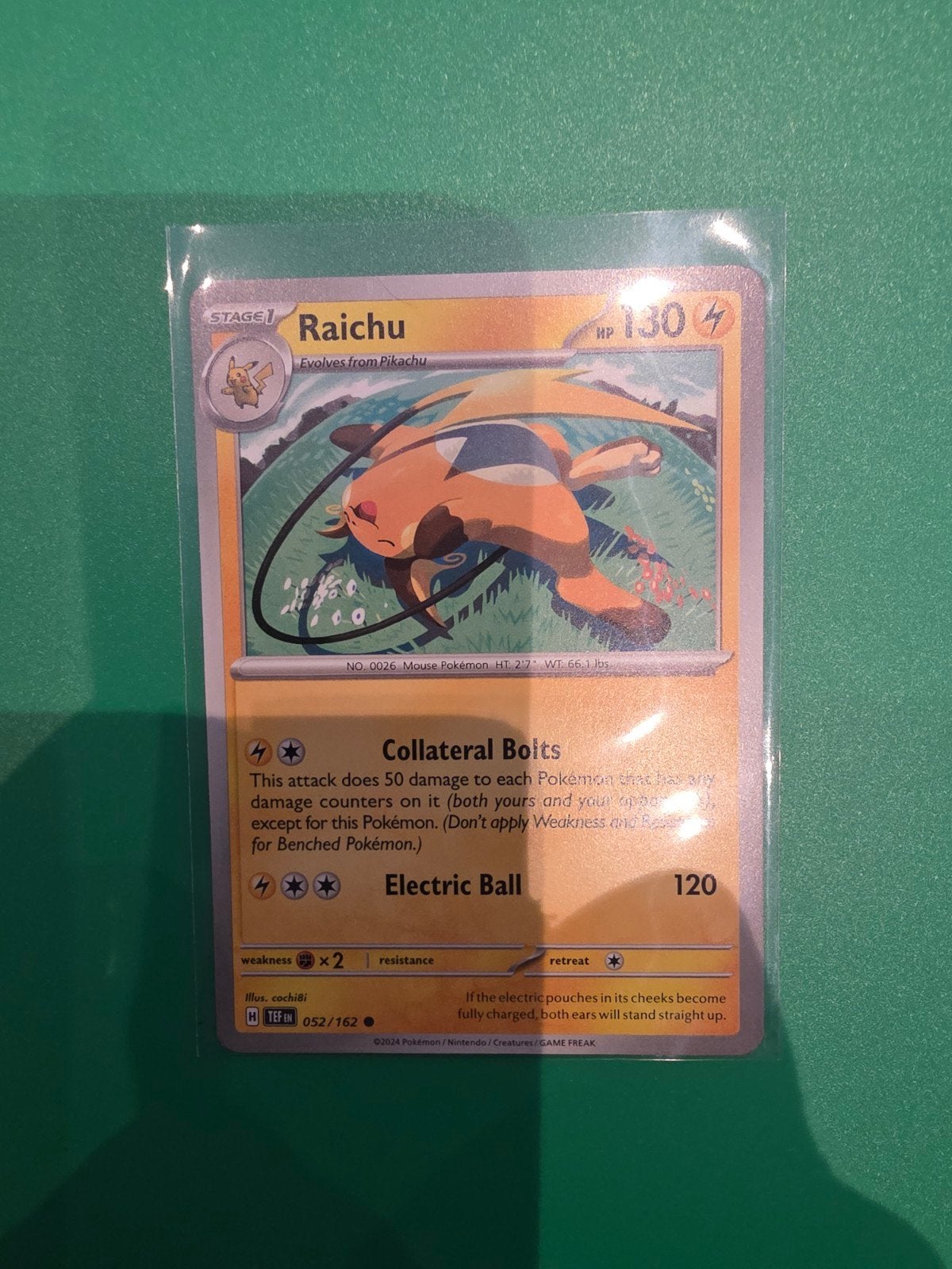 Raichu 052/162, Hobby en Vrije tijd, Ophalen of Verzenden