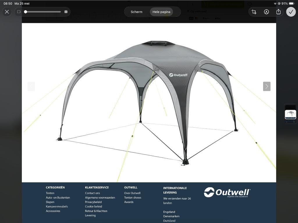 Shelter, Ophalen, Opvouwbaar, Partytent, Nieuw