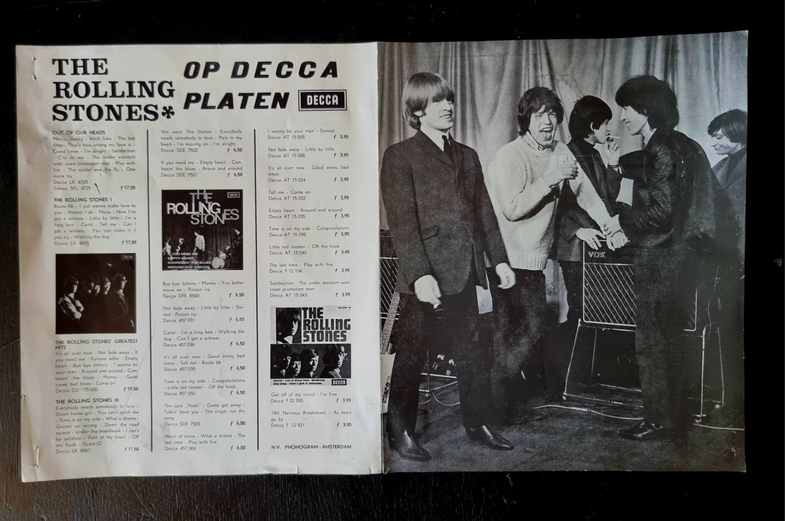 Zeldzaam: The Rolling Stones concertprogramma 1966, Ophalen of Verzenden, Gelezen, Artiest, Diverse artiesten en organisatoren