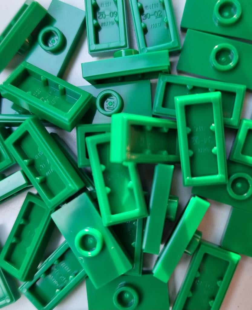 Lego 1x2 modified plate (jumper), Green (per 50), Kinderen en Baby's, Speelgoed | Duplo en Lego, Nieuw, Lego, Losse stenen, Ophalen of Verzenden