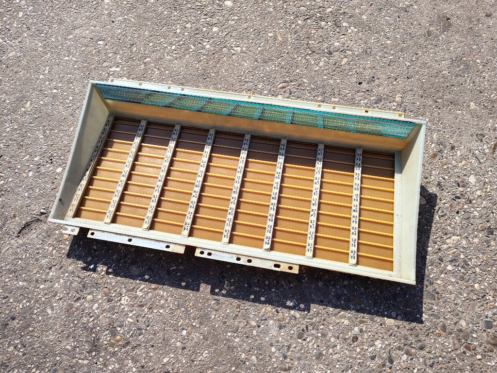 Titelkaartje rek Rock ola 444 jukebox, Verzamelen, Verzenden, 1950 tot 1960, Seeburg