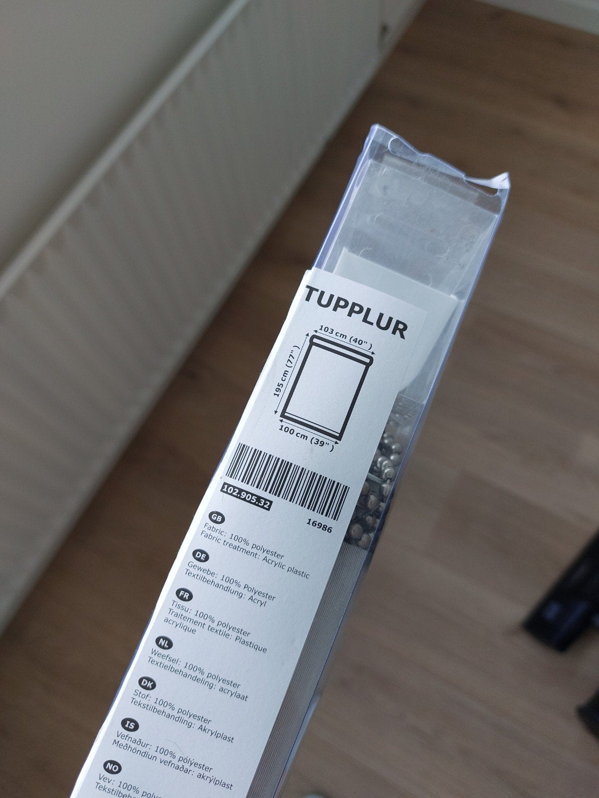 IKEA TUPPLUR Rolgordijn 100x195 cm - Nieuw in verpakking, Huis en Inrichting, Stoffering | Gordijnen en Lamellen, Ophalen, Nieuw
