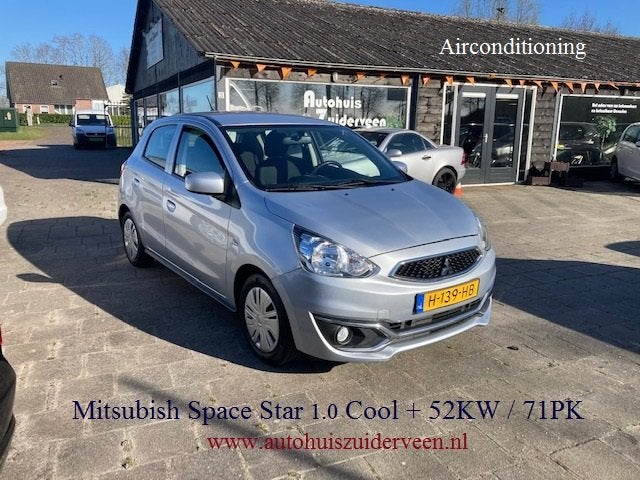 MITSUBISHI Space Star 1.0 52KW / 71PK ClearTec Cool+ Airco, Auto's, Voorwielaandrijving, Dealer onderhouden, Stof, Gebruikt