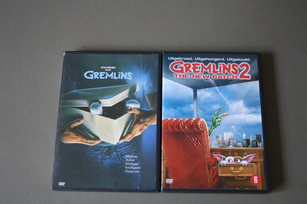GREMLINS 1 en 2 (NL subs), Frans, Ophalen of Verzenden, Zo goed als nieuw, Spaans