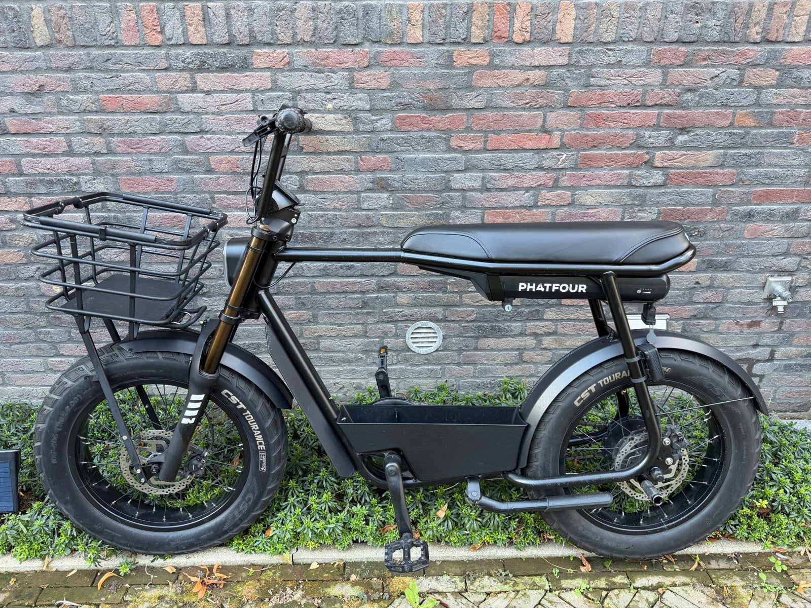 Phatfour FLX 750 E-fatbike zwart, Gebruikt, Minder dan 47 cm, 50 km per accu of meer, Ophalen