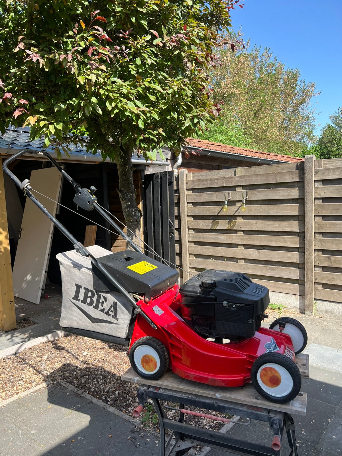 Te koop : grasmaaier, Ophalen, Gebruikt, Benzine-grasmaaier