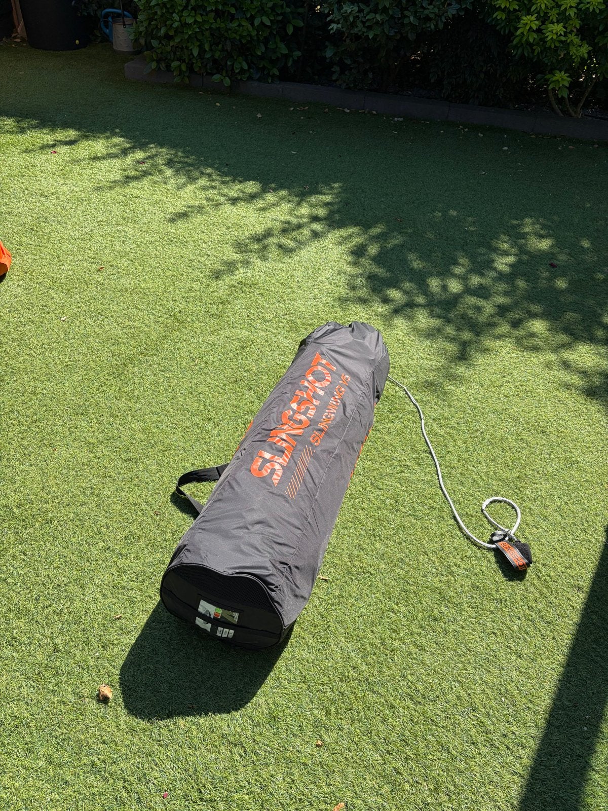 Slingshot Slingwing v5 6.5m Wingfoil Wing met Boom en Leash, Ophalen, Gebruikt, Wingsurf-wing