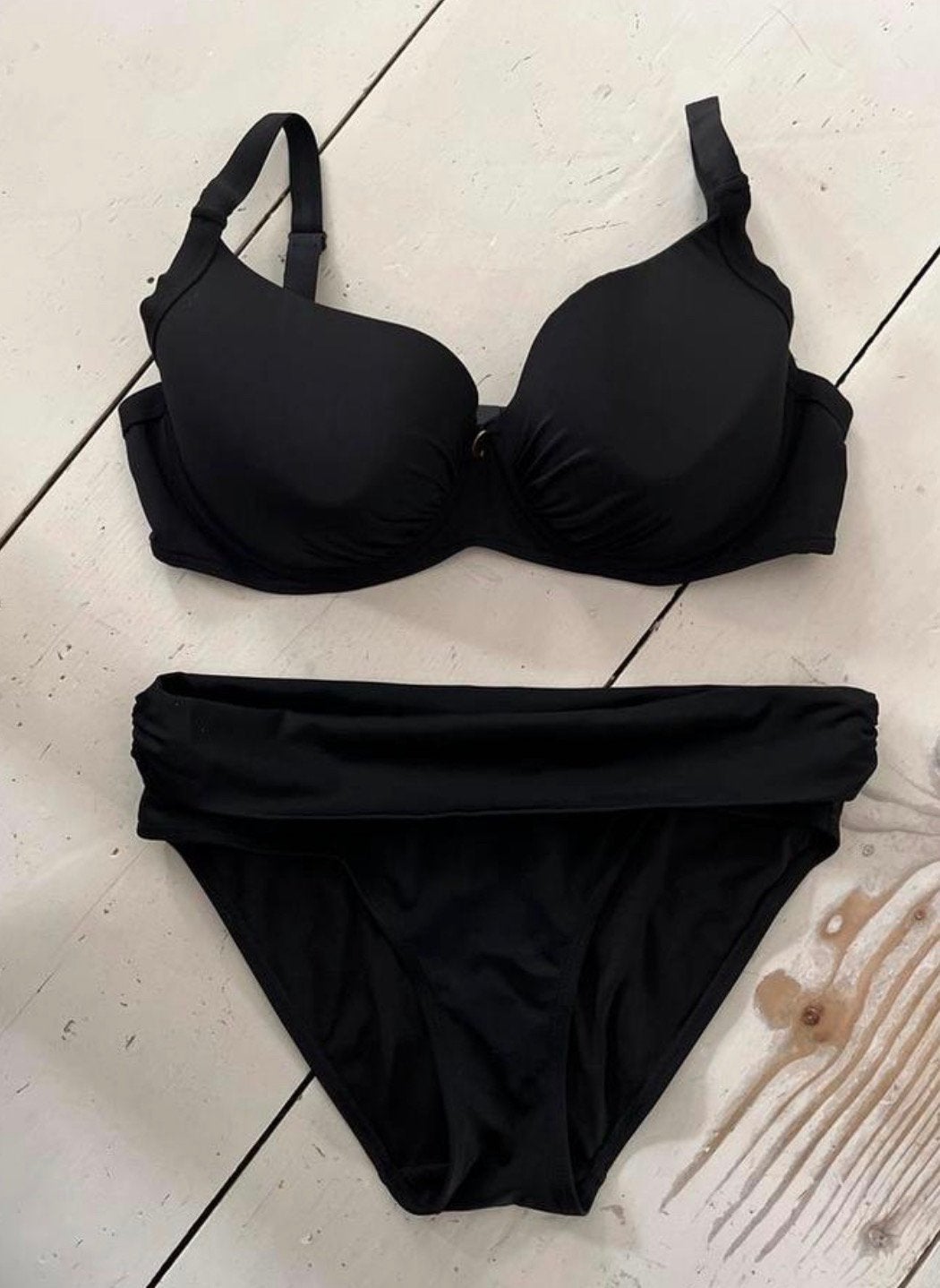 WOW zwarte bikini, mt 42E/40 Z.G.A.N., Zwart, Ophalen of Verzenden, Zo goed als nieuw, WOW