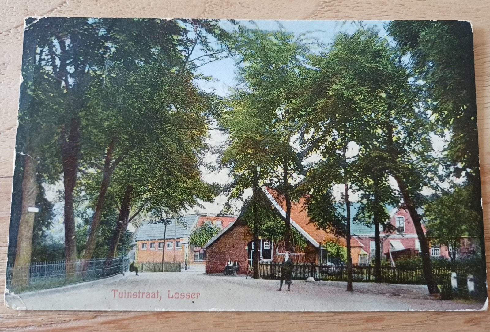 Ansichtkaart Losser - Tuinstraat, gelopen, Ophalen of Verzenden, 1920 tot 1940, Utrecht