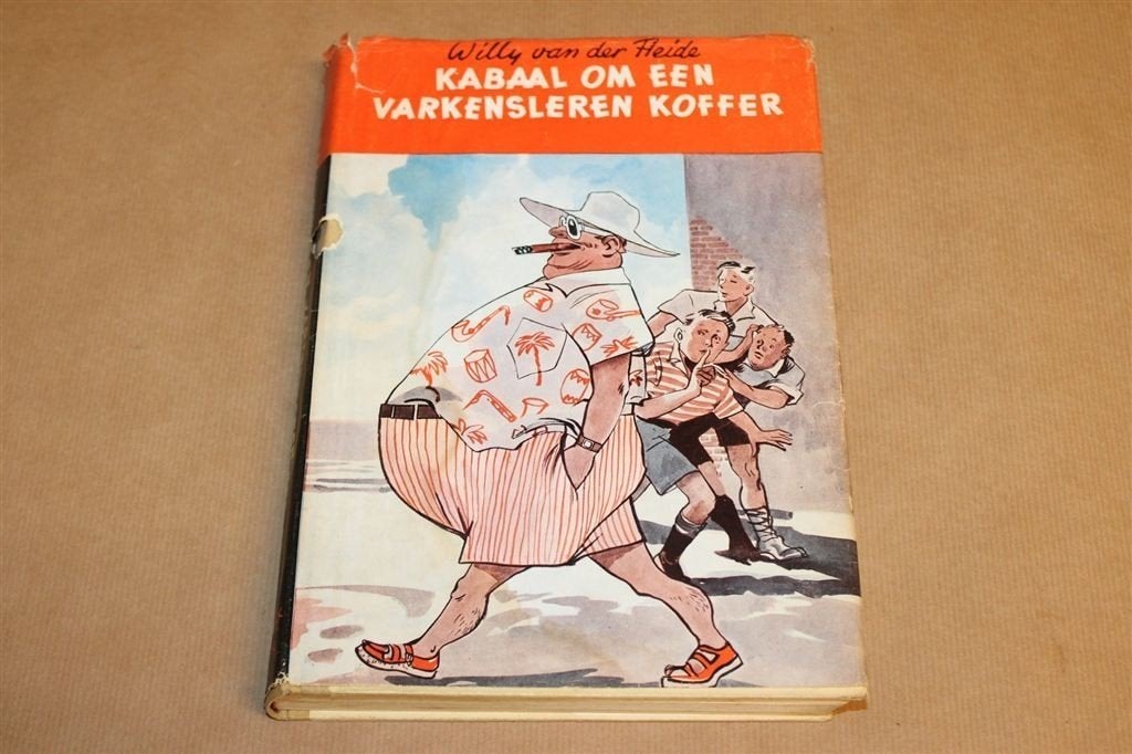 Kabaal Varkensleren Koffer — vd Heide, Bob Evers 1e dr 1953, Boeken, Ophalen of Verzenden, Gelezen