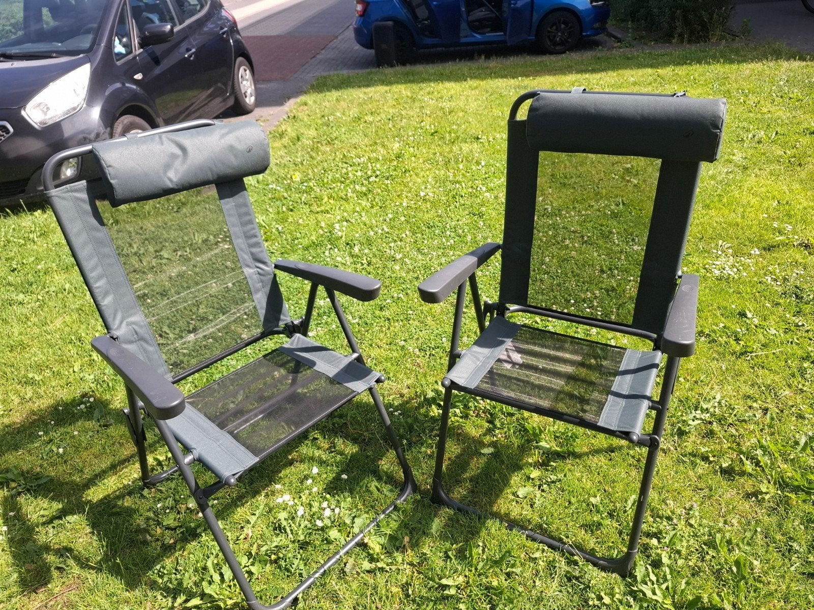 Campingstoelen en -tafels set, Ophalen, Gebruikt, Campingstoel