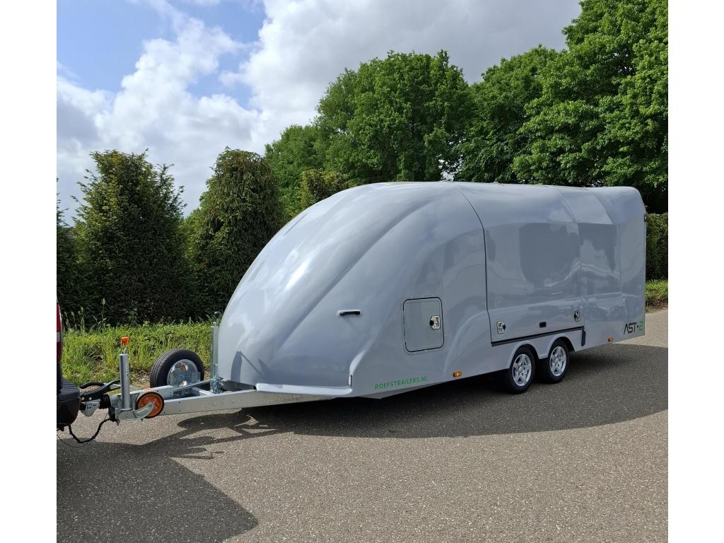 SALE! AST-2 Gesloten polyester aanhangwagen autotransporter, Nieuw