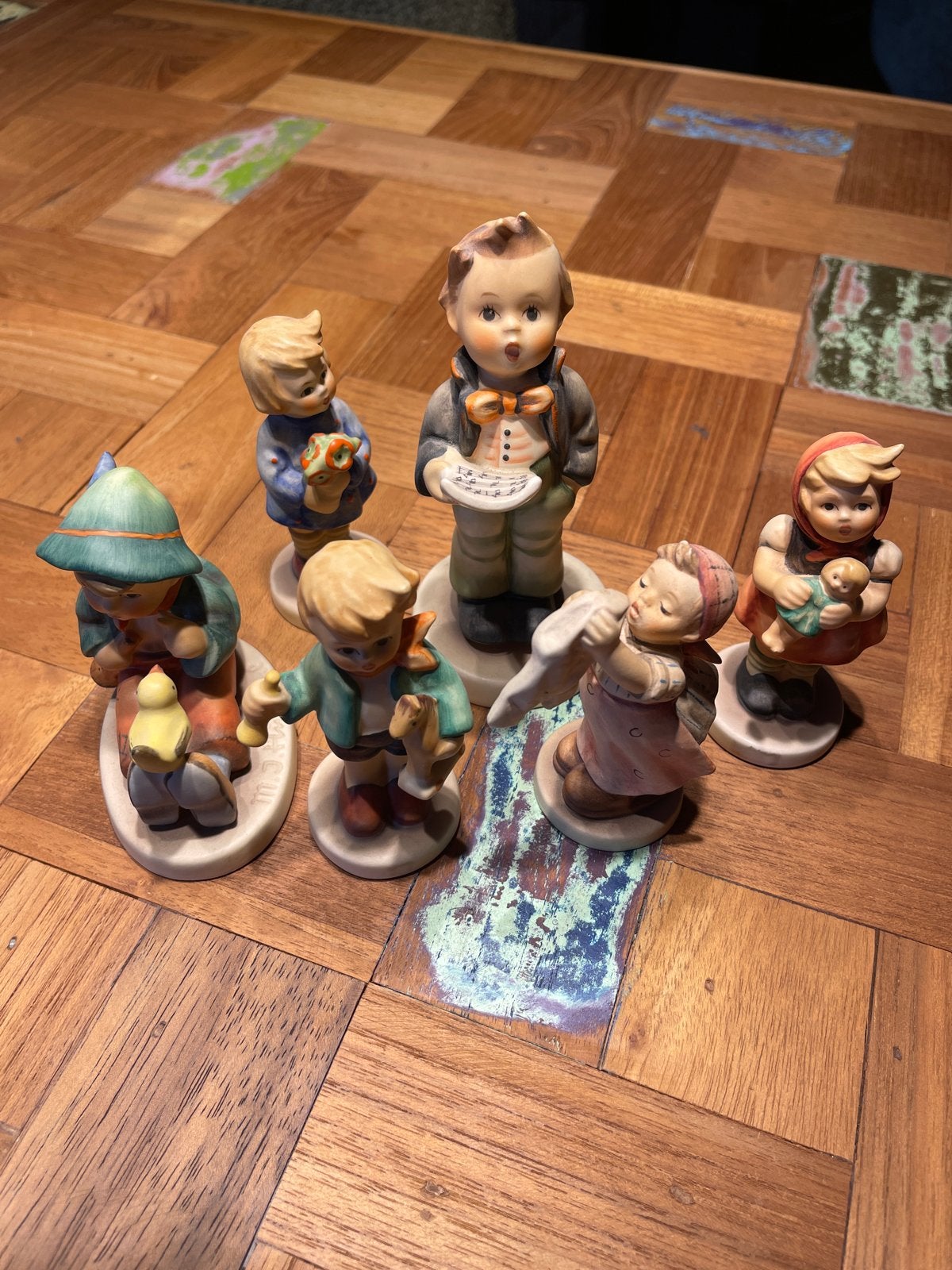 Set van 6 Hummel beeldjes - Vintage porselein, Ophalen of Verzenden, Zo goed als nieuw, Hummel