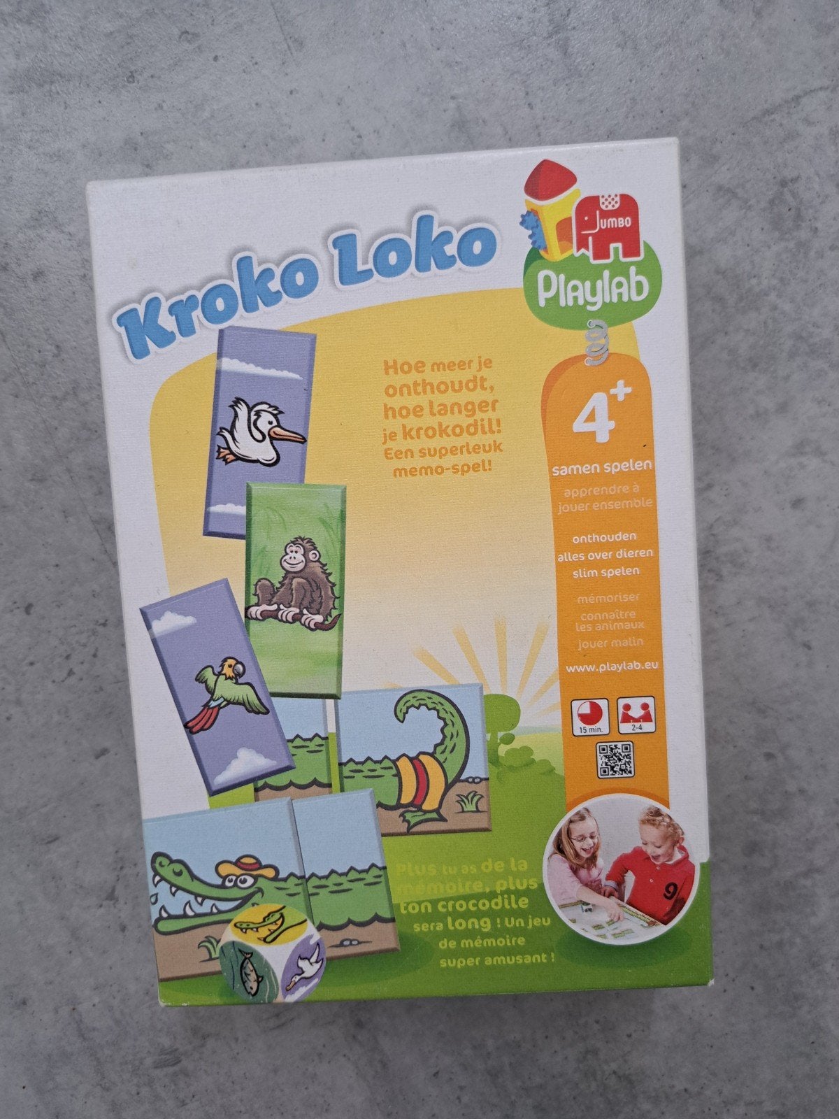 Kroko Loko - Superleuk memo-spel van Jumbo, Een of twee spelers, Ophalen of Verzenden, Gebruikt, Jumbo