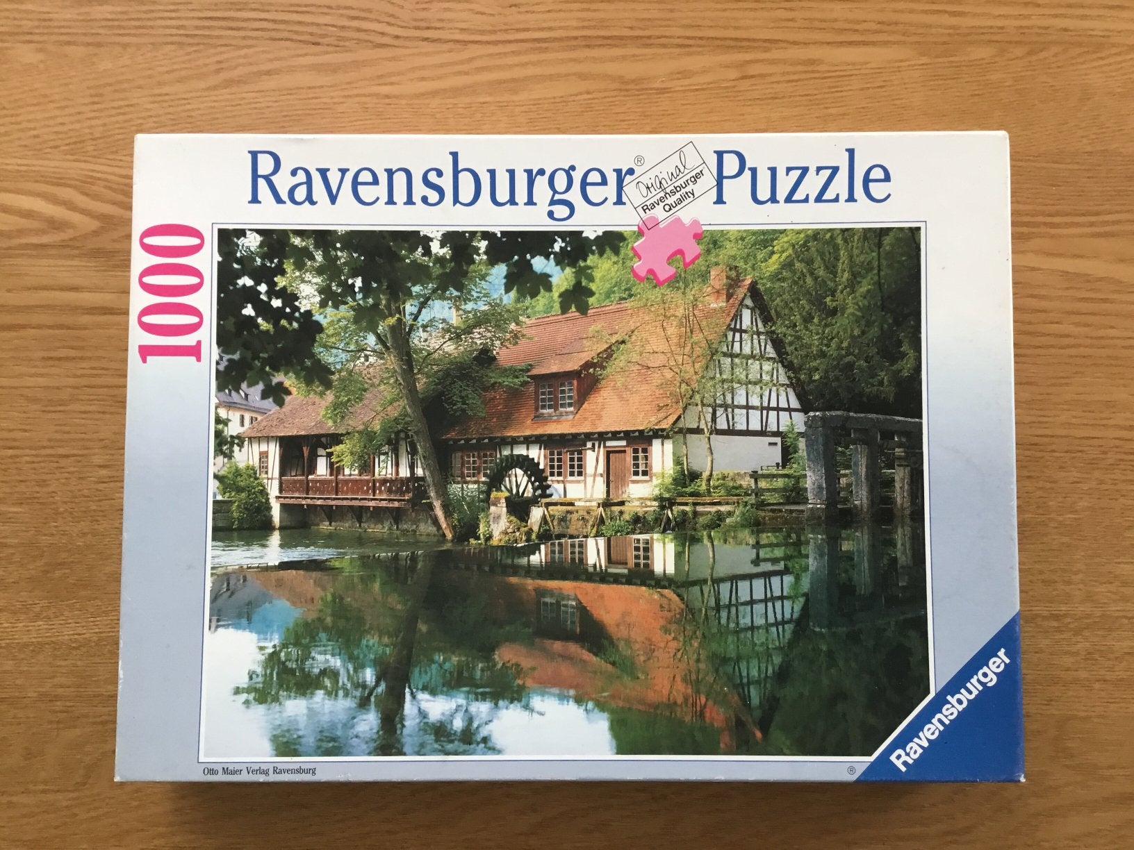 Ravensburger puzzel - watermolen - 1000 stukjes, Hobby en Vrije tijd, Denksport en Puzzels, Ophalen, 500 t/m 1500 stukjes, Gebruikt