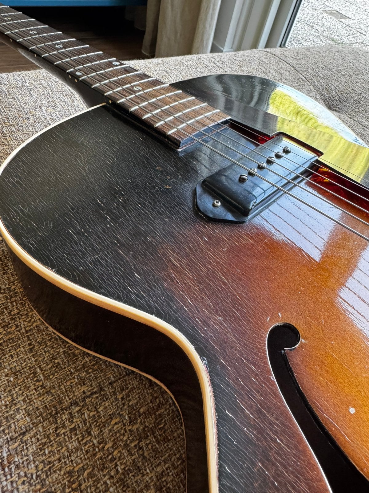 1954 Gibson ES-125 Ruil of bod, Muziek en Instrumenten, Ophalen, Gebruikt, Hollow body, Gibson