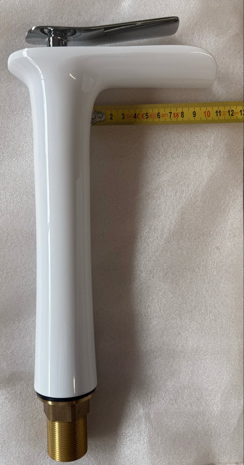 Witte chromen waterval kraan hoog model RVS, Ophalen of Verzenden, Nieuw, Chroom, Kraan