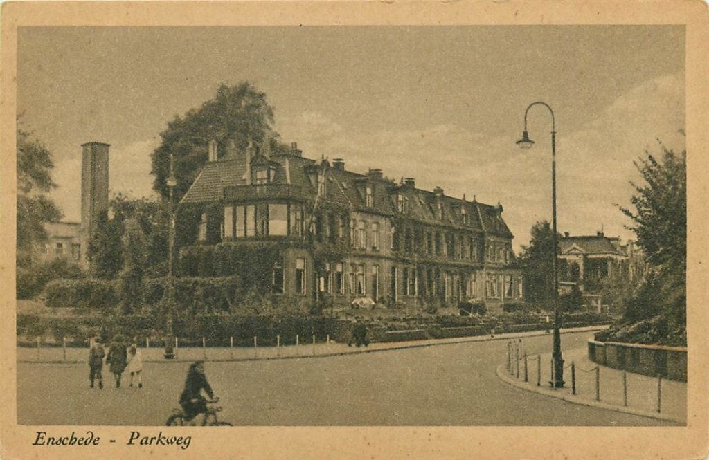 378-287-001 Enschede Parkweg, Verzenden, Voor 1920, Overijssel