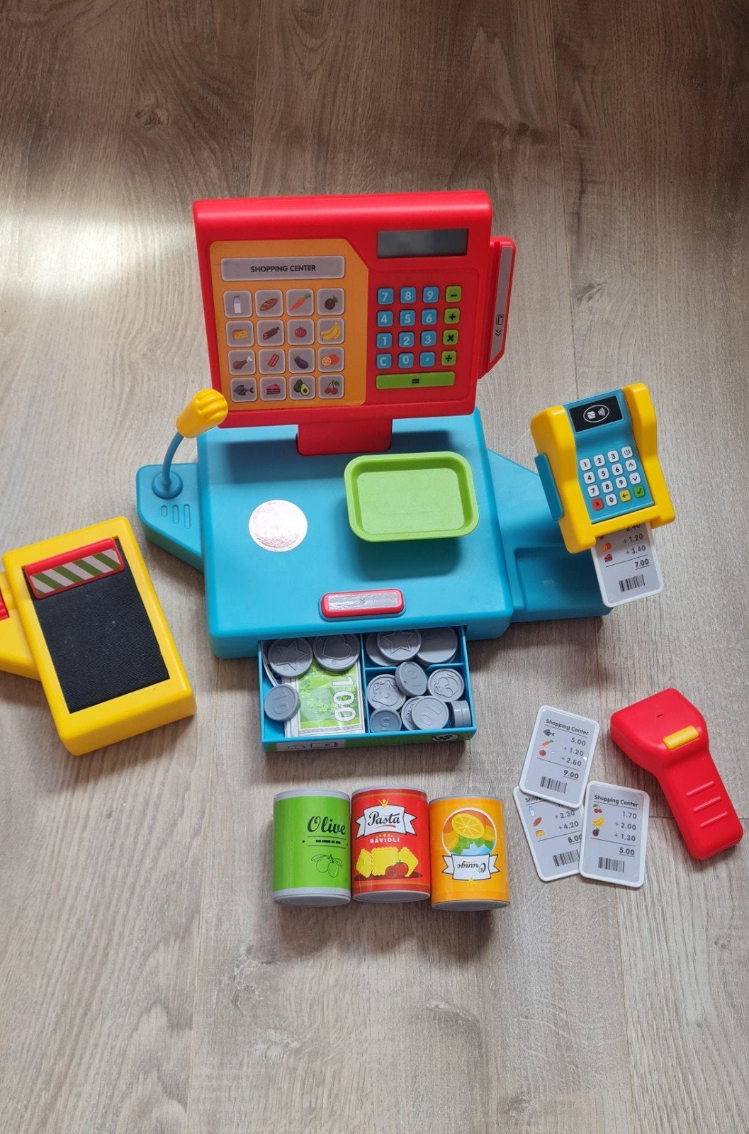 Playtive Kassa met accessoires - Speelgoedwinkel, Ophalen of Verzenden, Jongen of Meisje