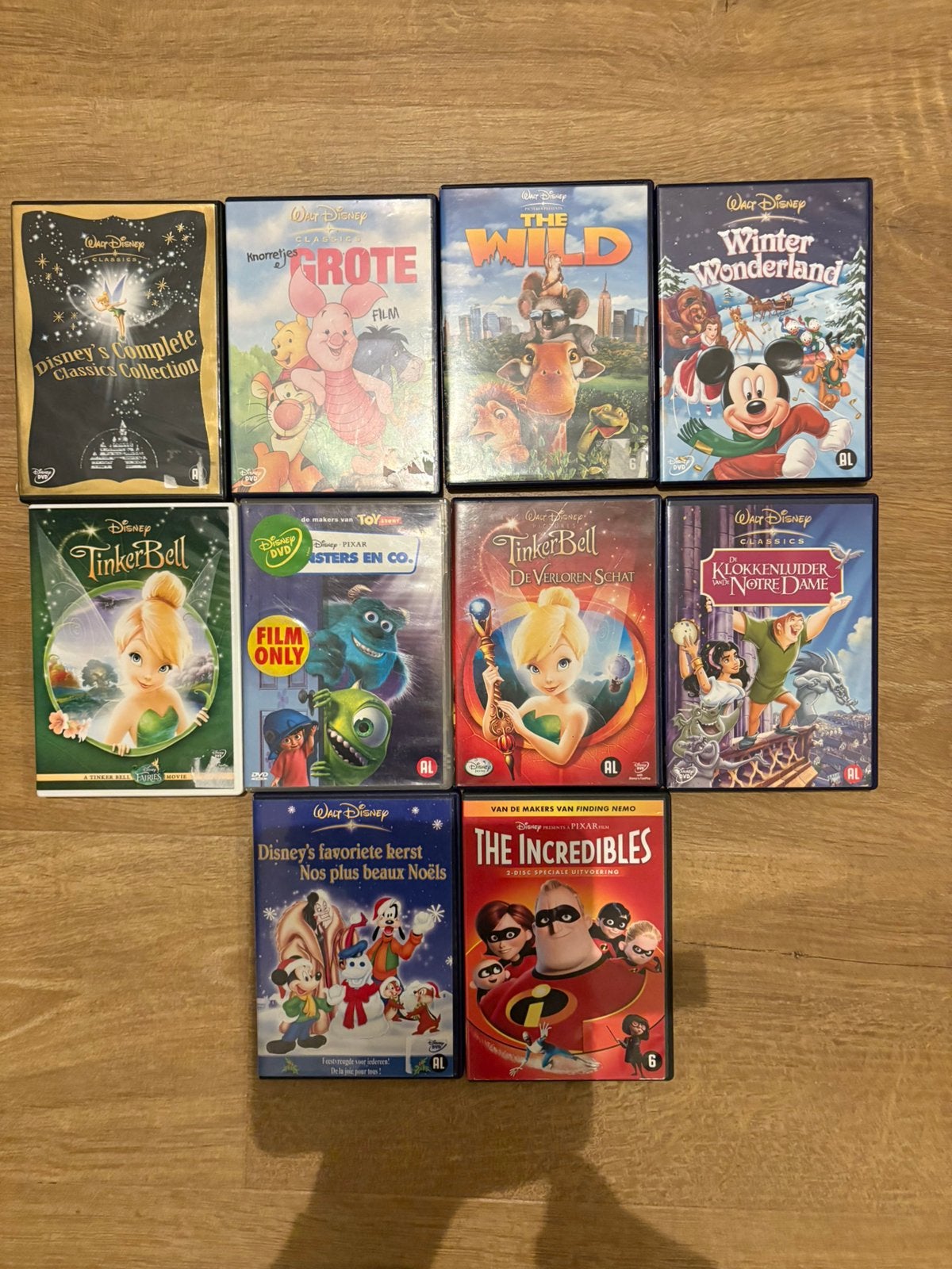 10 Disney dvd’s, Alle leeftijden, Ophalen of Verzenden, Zo goed als nieuw