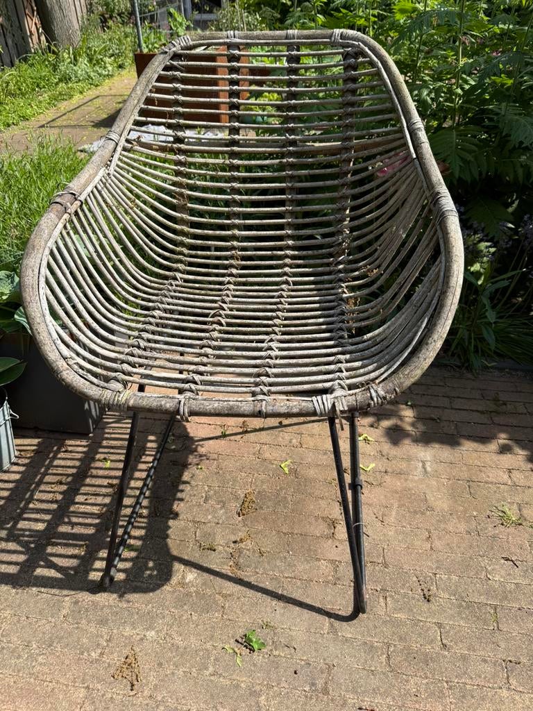 Tuinstoel, Ophalen, Gebruikt, Rotan