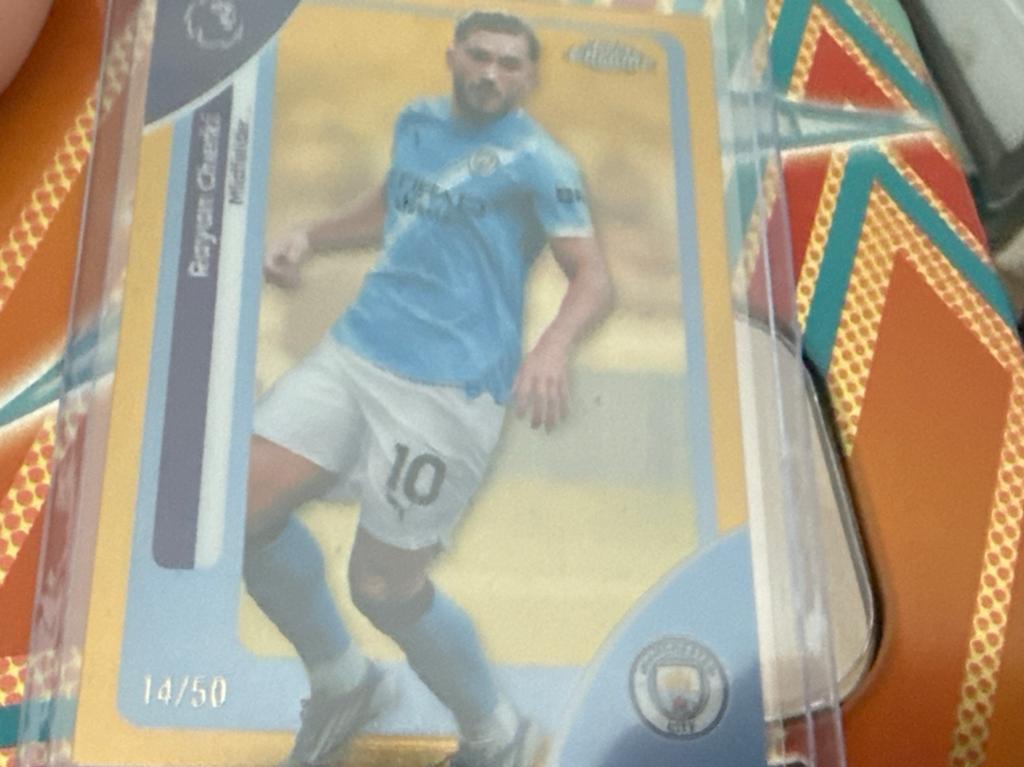 Topps chrome premier league cherki /50, Ophalen, Zo goed als nieuw