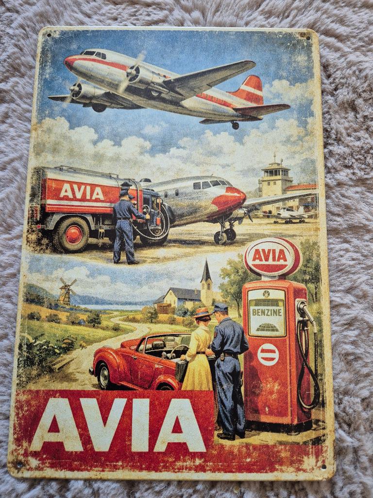 Avia reclamebord, Ophalen of Verzenden, Nieuw, Reclamebord