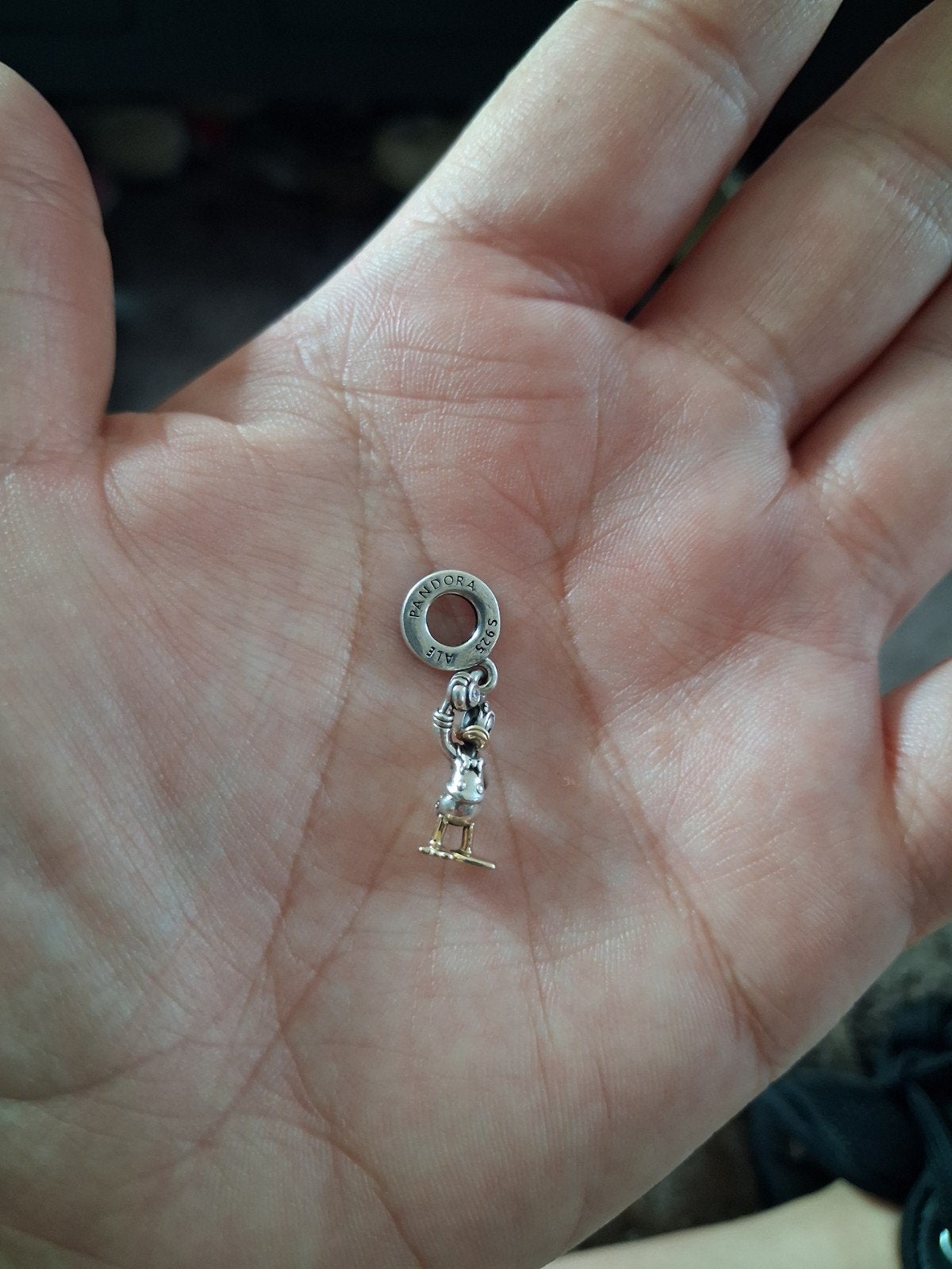 Pandora Disney Donald Duck 100 Bedel, Sieraden, Tassen en Uiterlijk, Bedels, Pandora, Ophalen of Verzenden, Zo goed als nieuw