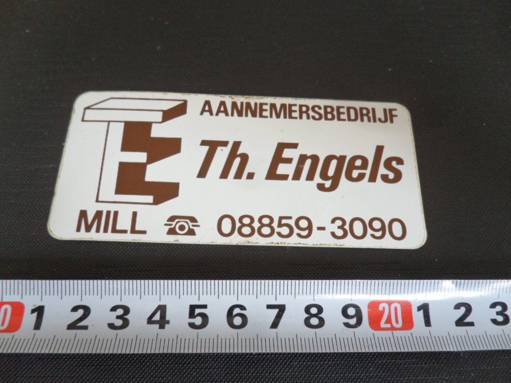 sticker mill aannemersbedrijf th. engels, Verzamelen, Ophalen, Zo goed als nieuw