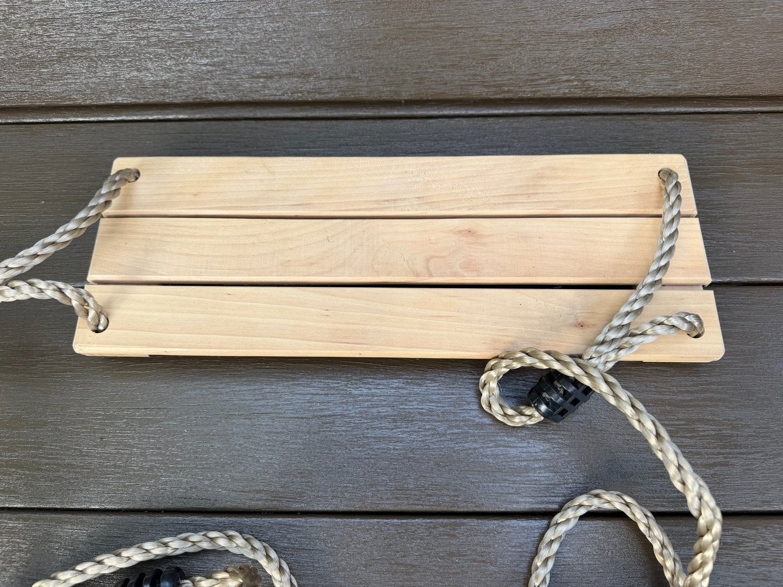 Houten schommelzitje met touwen, Ophalen of Verzenden, Gebruikt, Schommel