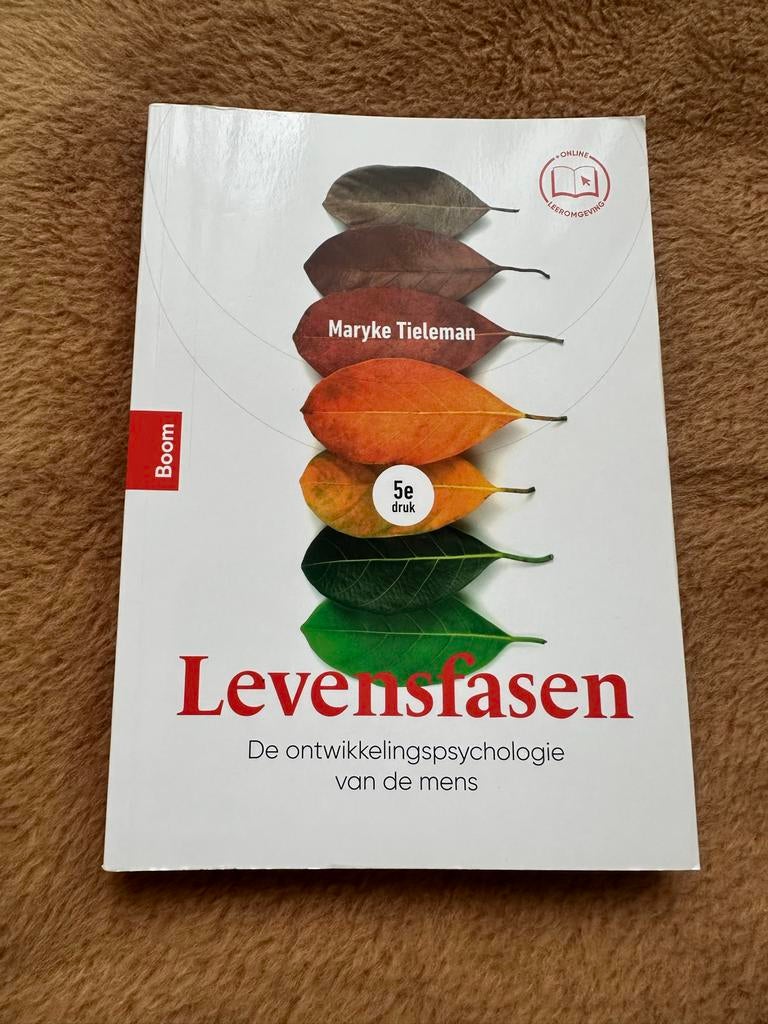 Levensfasen - Ontwikkelingspsychologie - Maryke Tieleman, Ophalen of Verzenden, Gamma, Zo goed als nieuw, HBO
